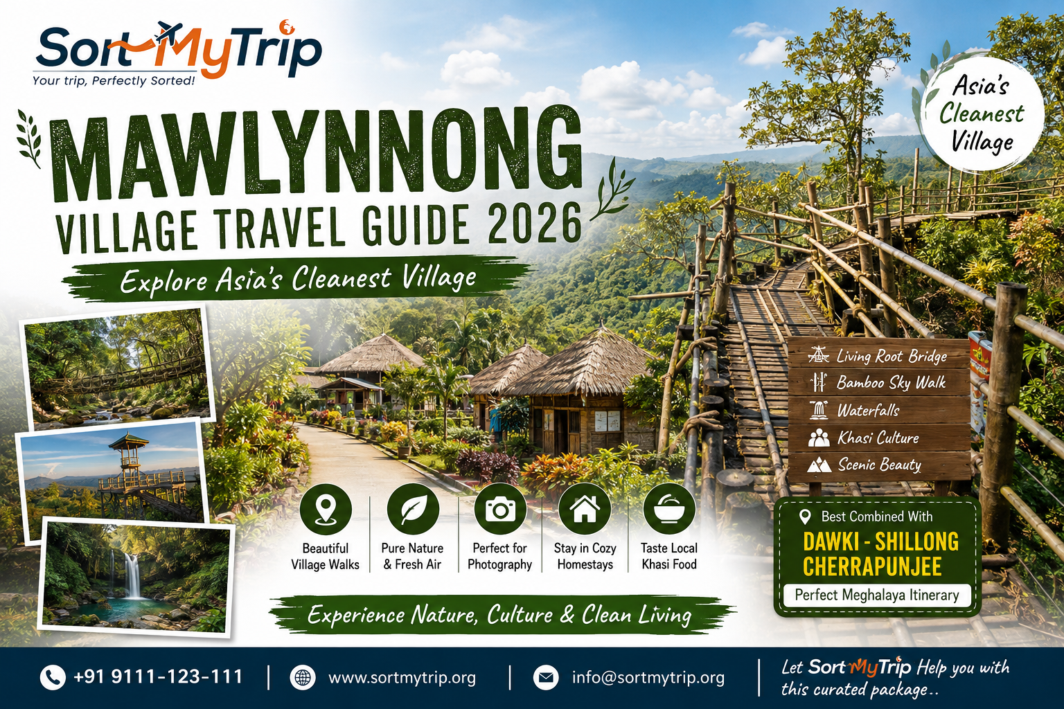 Mawlynnong Village Travel Guide 2026 – Asia’s Cleanest Village